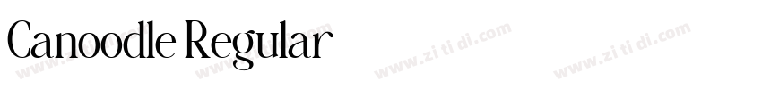 Canoodle Regular字体转换 Canoodle Regular字体转换